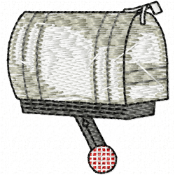 Mailbox Embroidery Design 11 Mailbox Embroidery Design 11